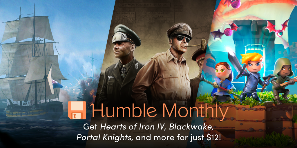 セール Humble Monthly 18年7月度 Hoi4 Blackwake ポータルナイツが発表